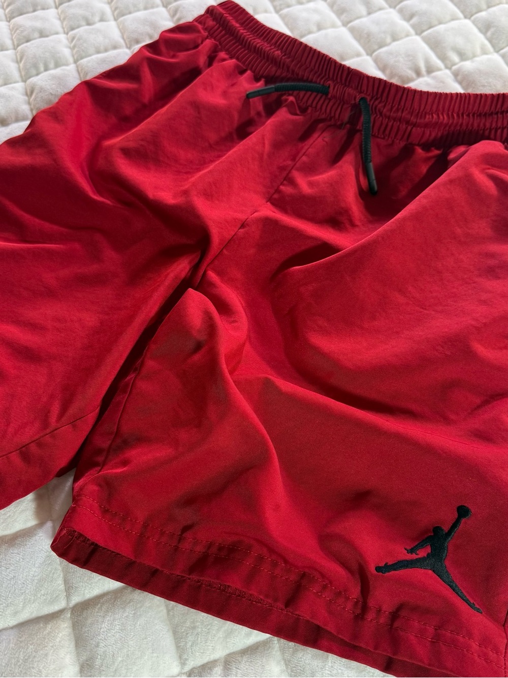 Jordan Boys Gym Red Athletic Shorts - Size Medium (10-12 Yrs)